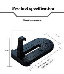 Multifunction Foldable Car Roof Rack Step Car Door Step Universal Latch Hook Auxiliary Foot Pedal